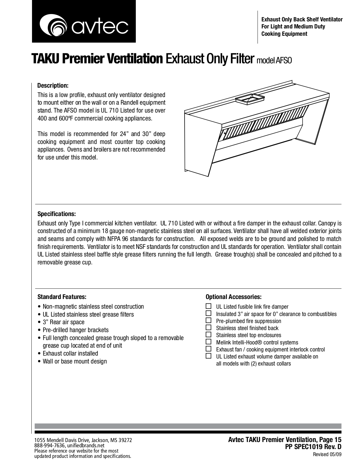 Avtec AFSO User Manual