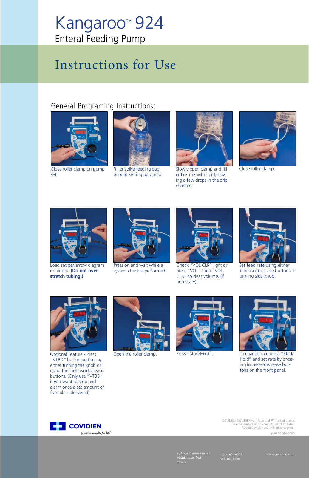 COVIDIEN 924 User Manual