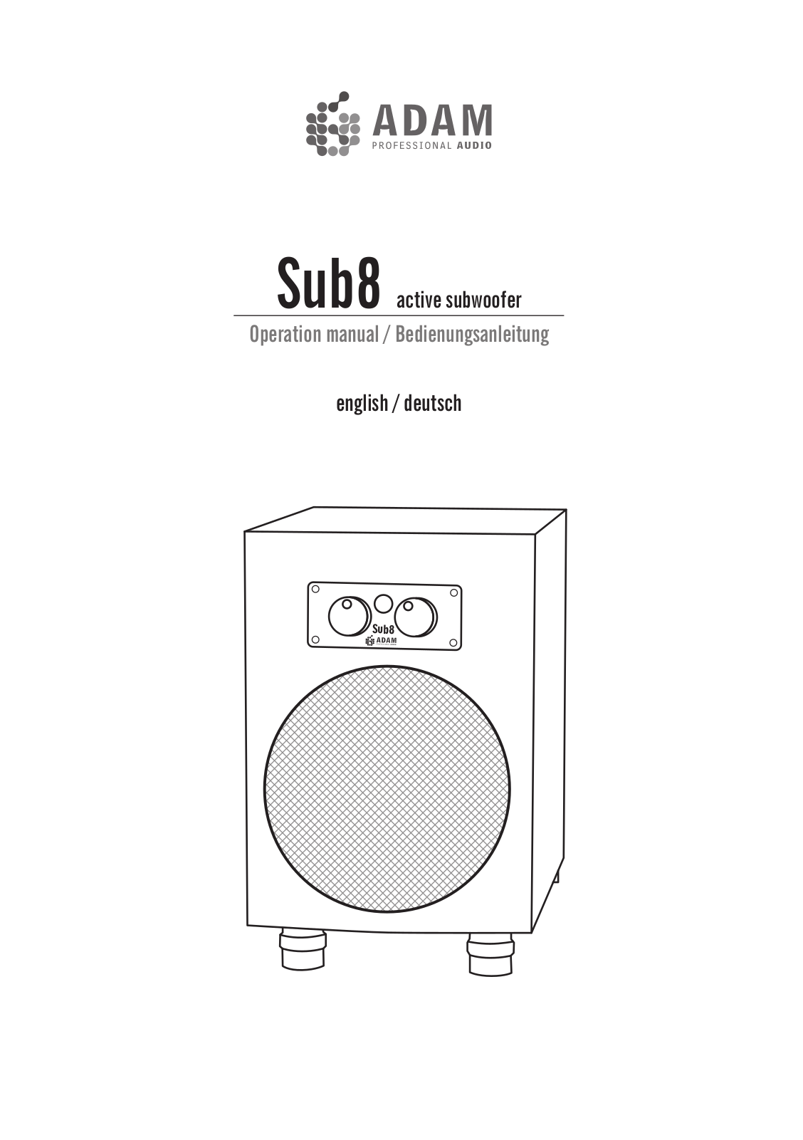 Adam Audio SUB8 User Manual