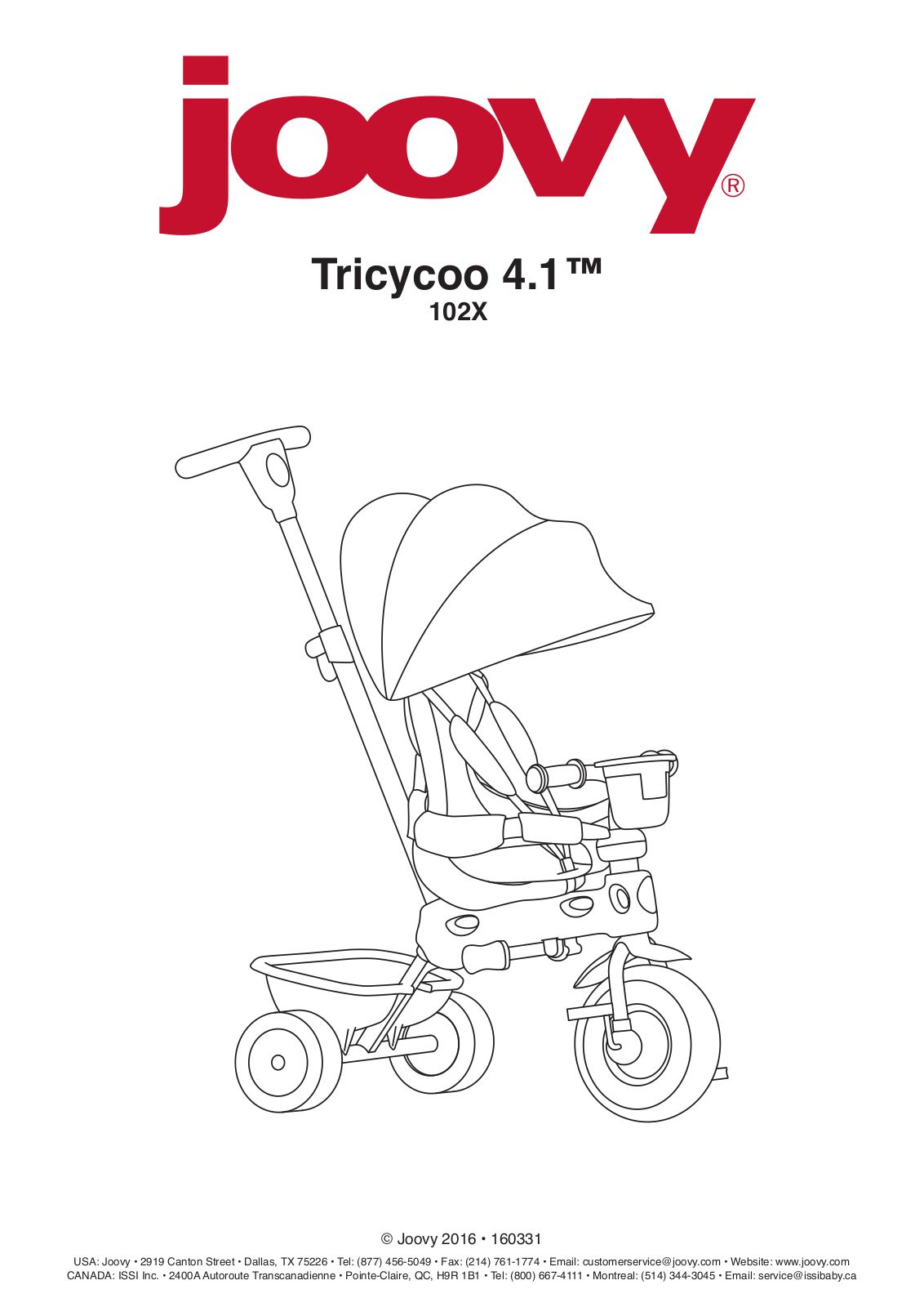 Joovy Tricycoo 4.1 102X User Manual