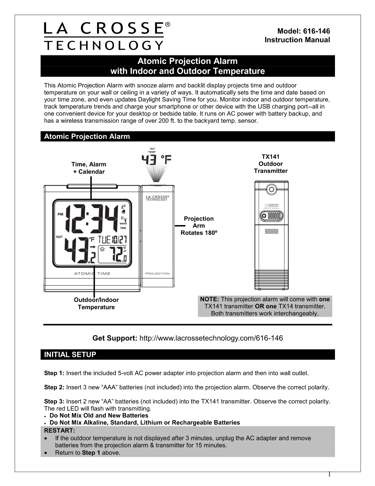 La Crosse 616-146 User Manual