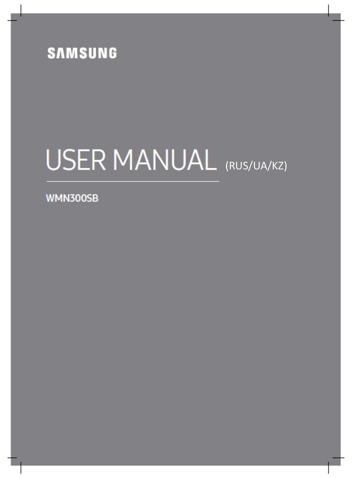 Samsung WMN300SB User Manual