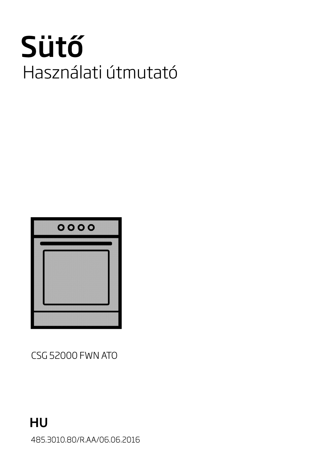 Beko CSG52000FWNATO User manual