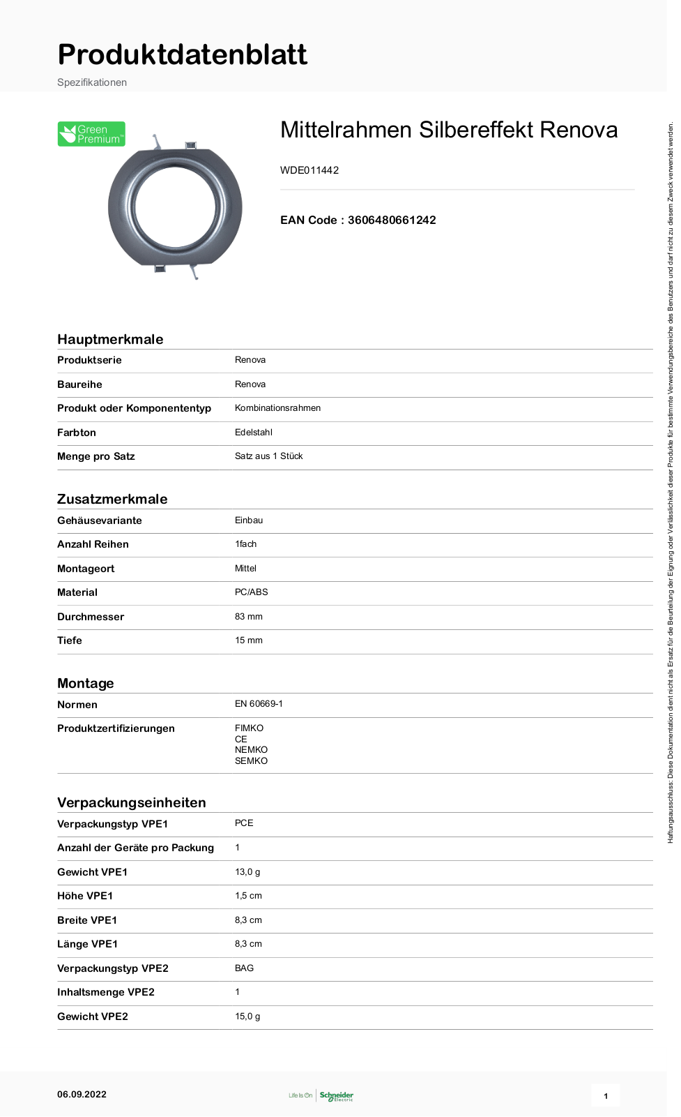ELSO WDE011442 Datasheet - ManualMachine.com