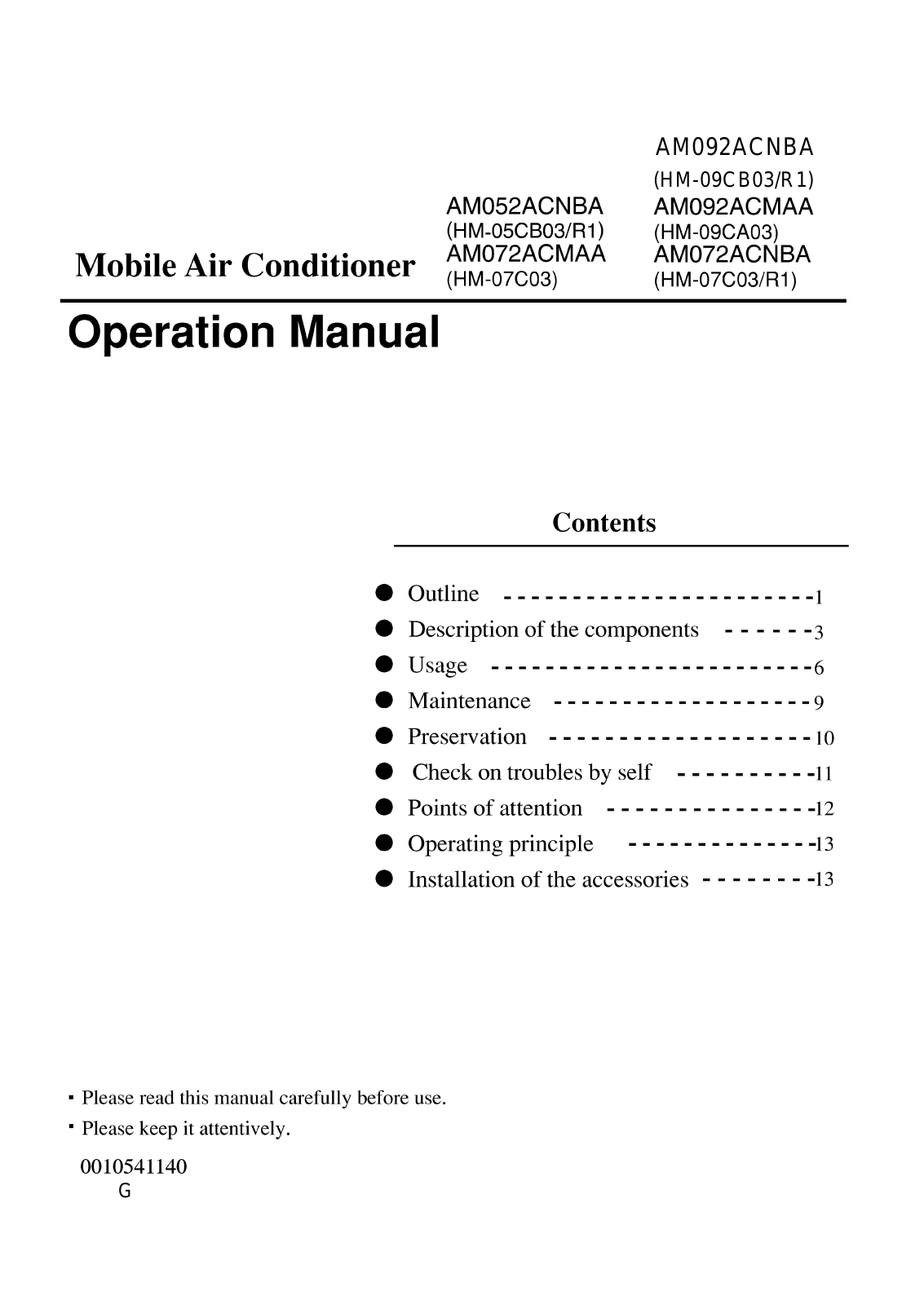 Haier HM-05CB03R1 User Manual