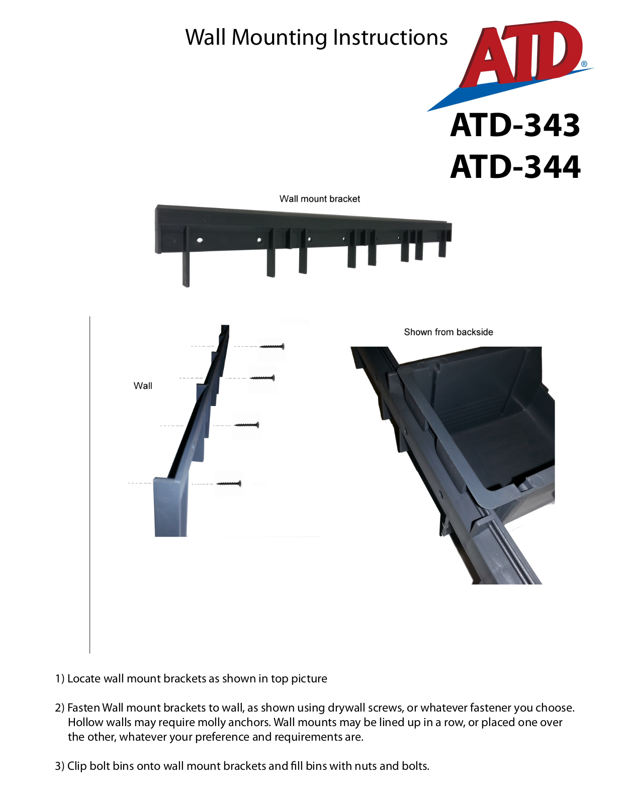 ATD Tools ATD-343, ATD-344 User Manual