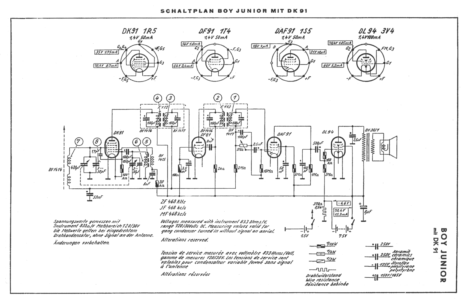 Grundig Boy-Junior Schematic