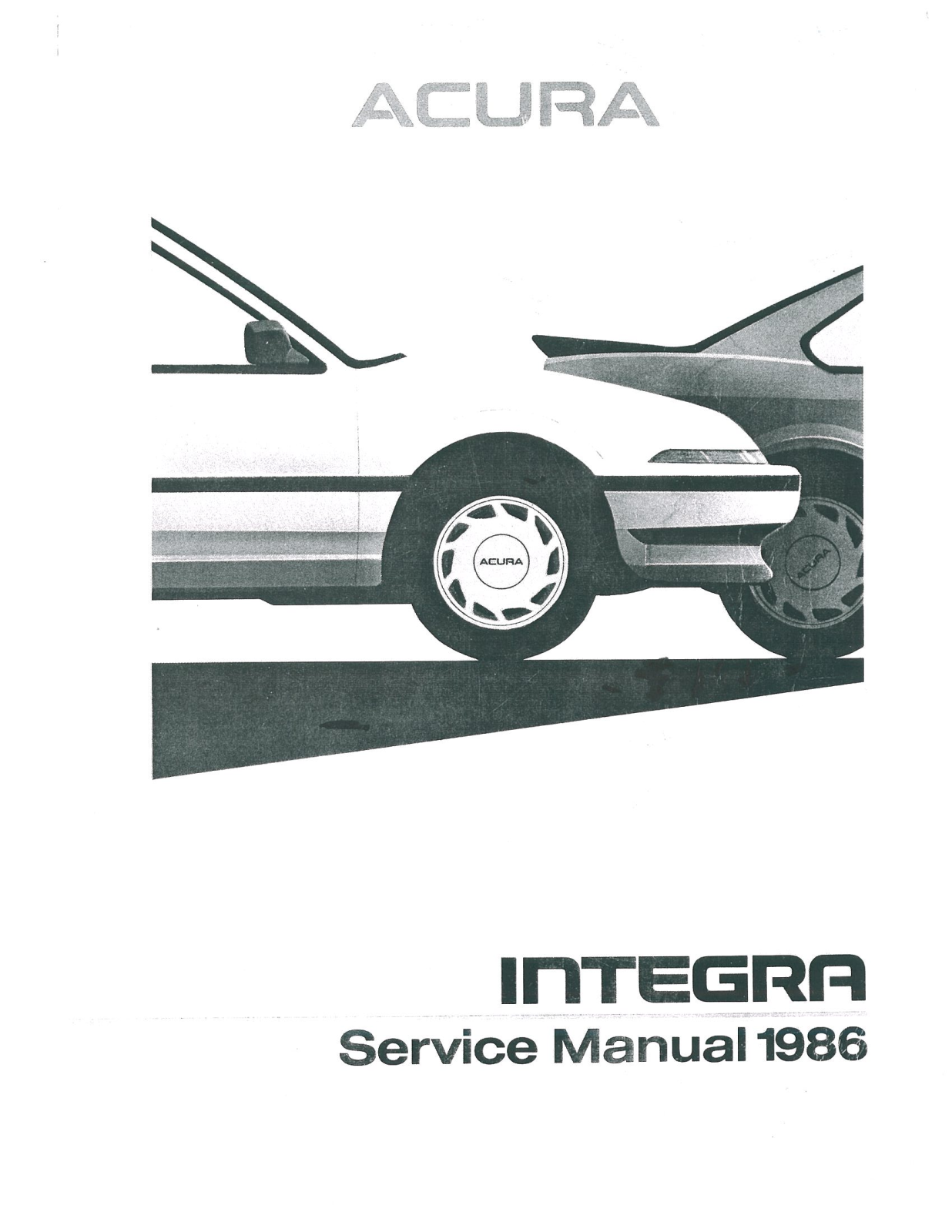 Honda Acura Integra 1986, Acura Integra 1987, Acura Integra 1988, Acura Integra 1989 User Manual