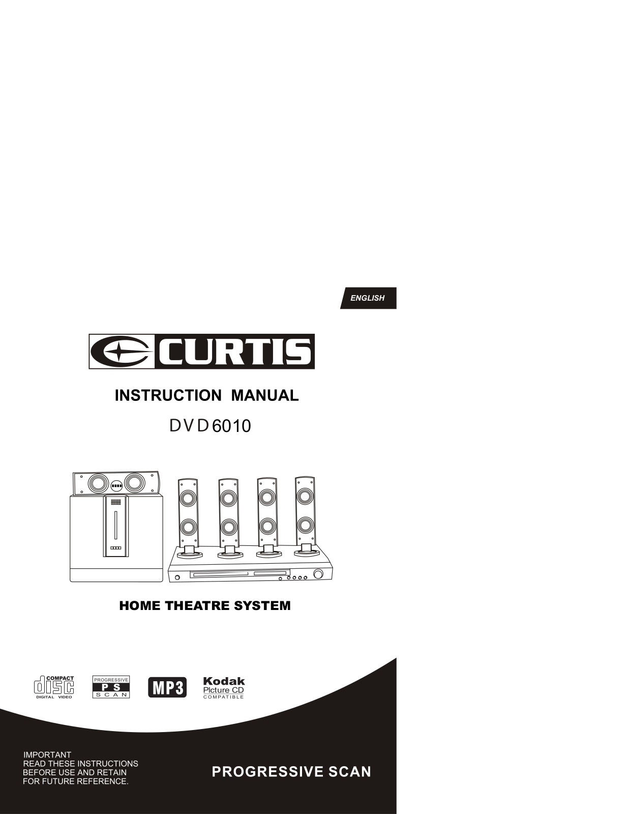 Curtis DVD6010 User Manual