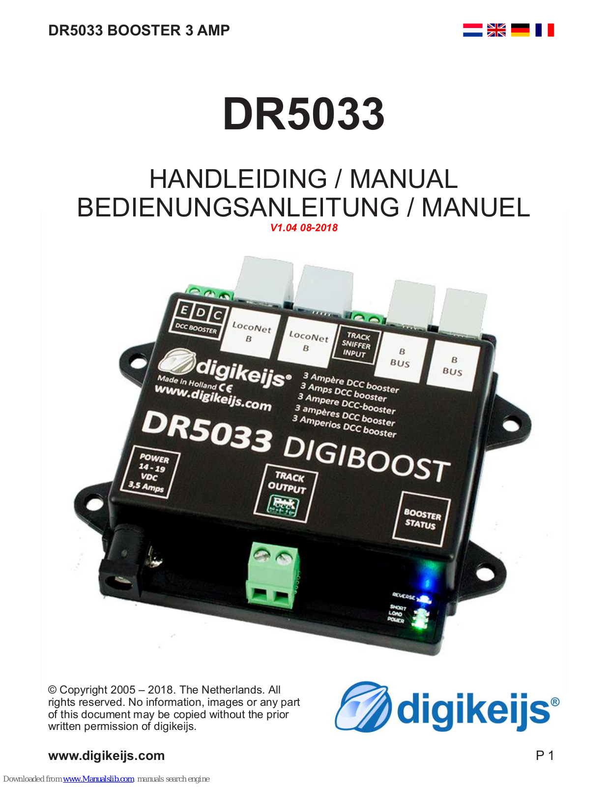 Digikeijs DR5033 User Manual