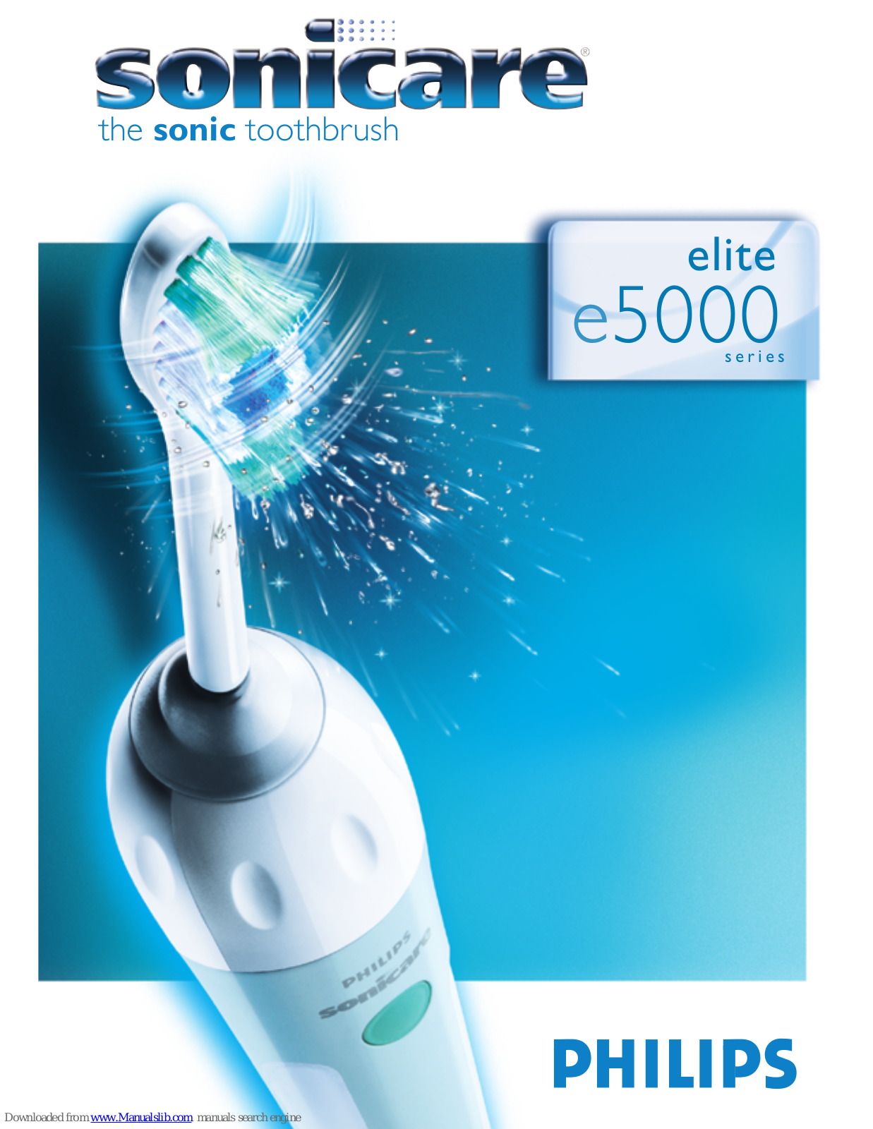 Philips SONICARE E5000, Sonicare Elite E5000 Series User Manual - ManualMachine.com