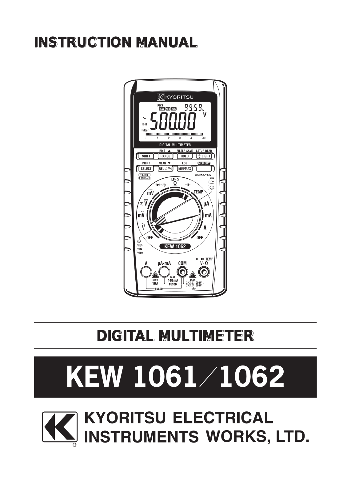 KYORITSU 1062 User Manual