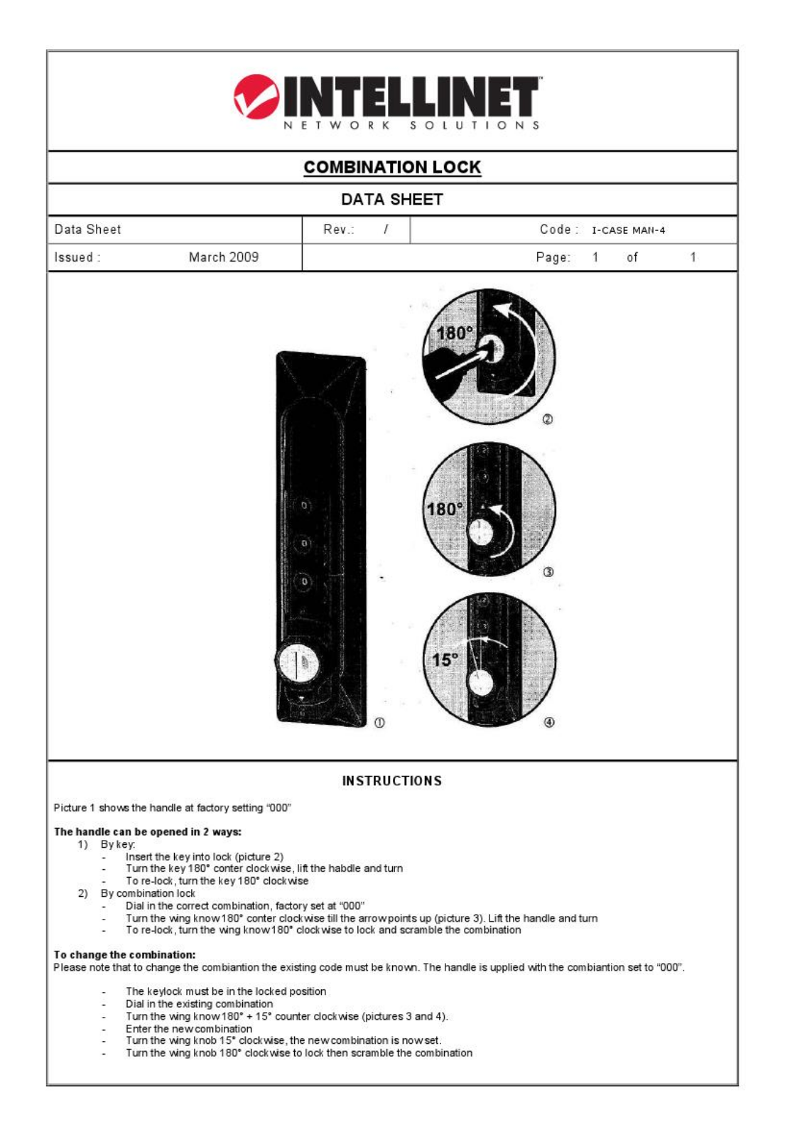 Intellinet I-CASE MAN-4 Datasheet - ManualMachine.com