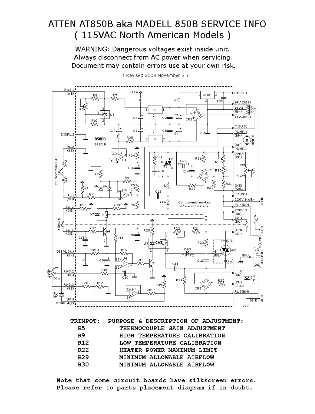 Atten 850В Schematic - ManualMachine.com
