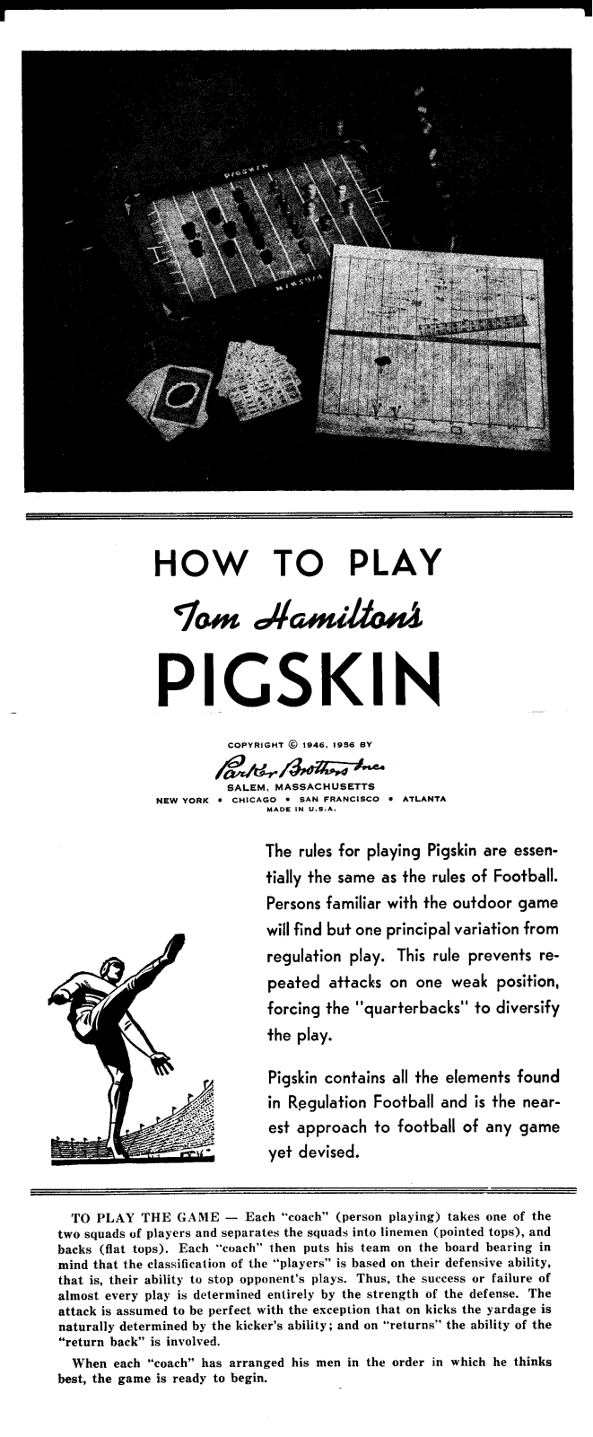 Hasbro PIGSKIN User Manual