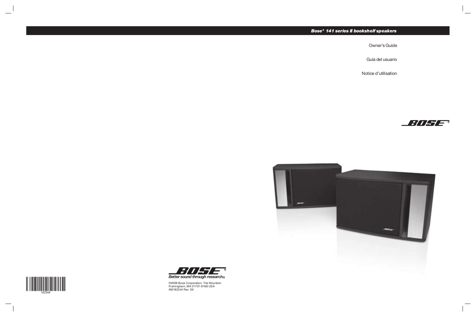 Bose 141 Owner's Manual