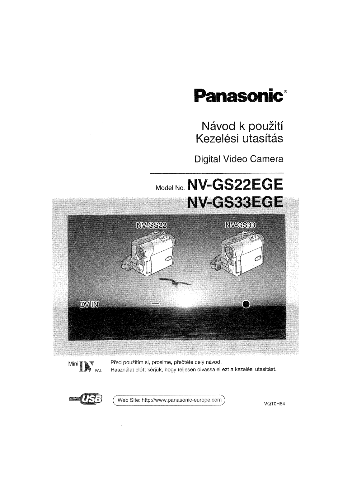 Panasonic NV-GS22EGE-S, NV-GS22EGE-A, NV-GS22EGE-R, NV-GS33EGE-S User Manual