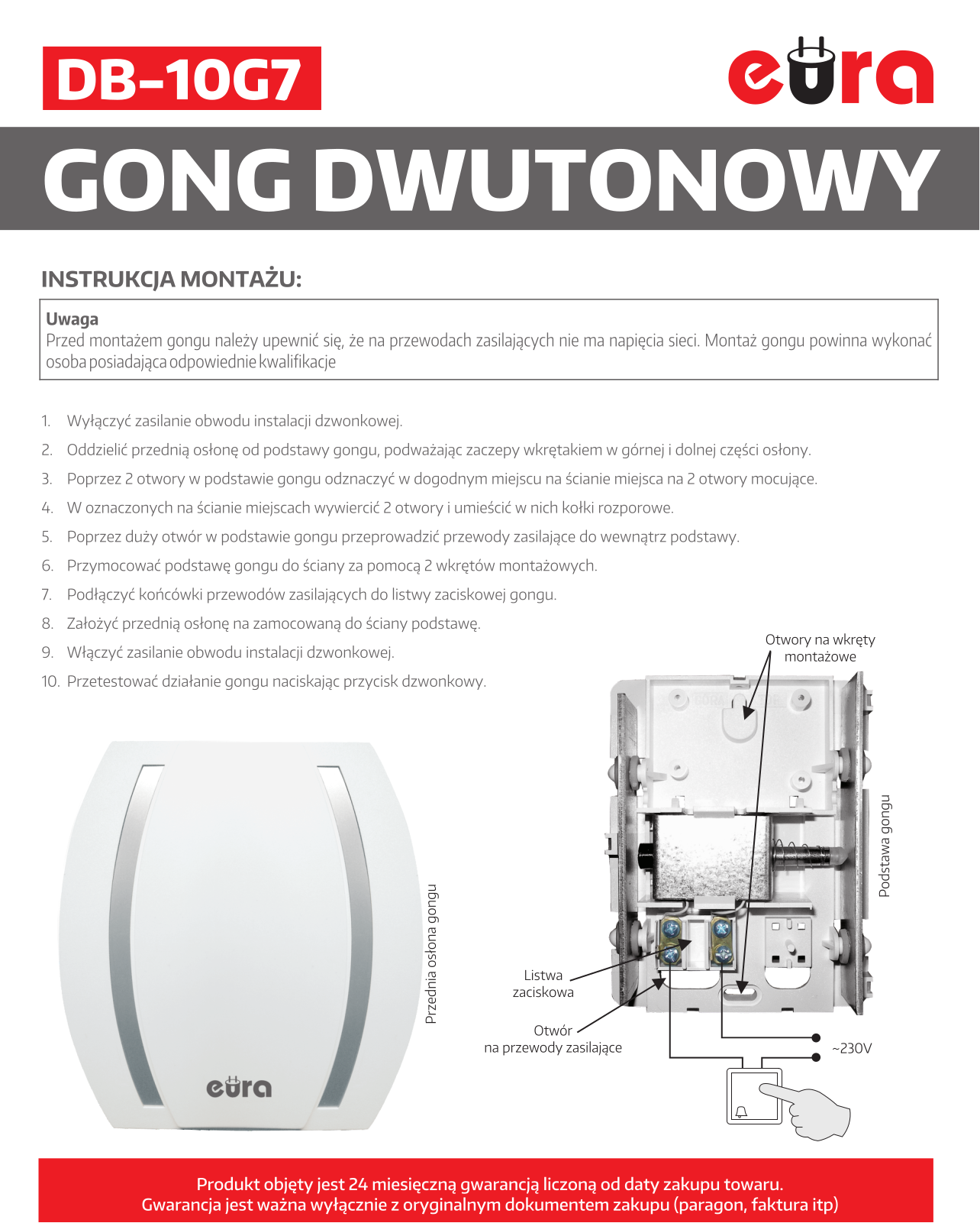 EURA DB-10G7 User guide - ManualMachine.com