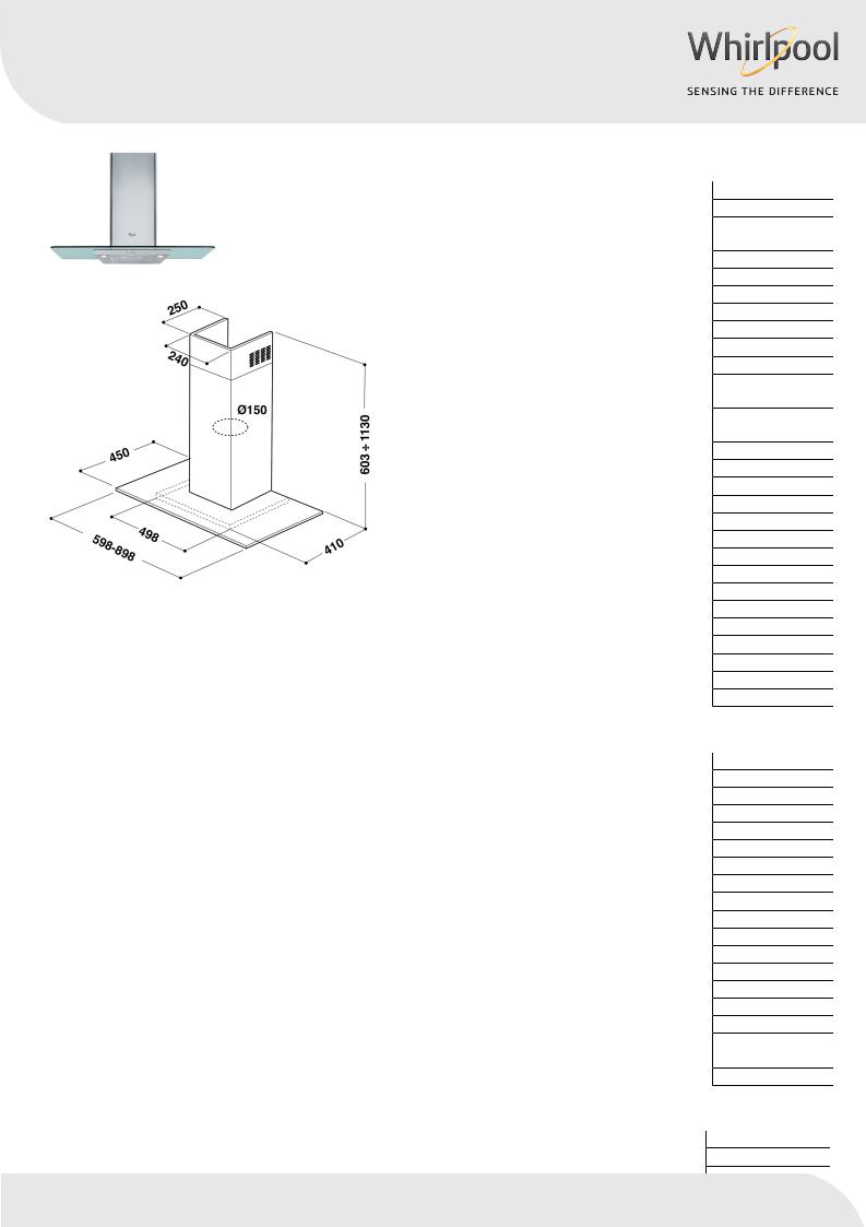 Whirlpool AKR981 IX Product information