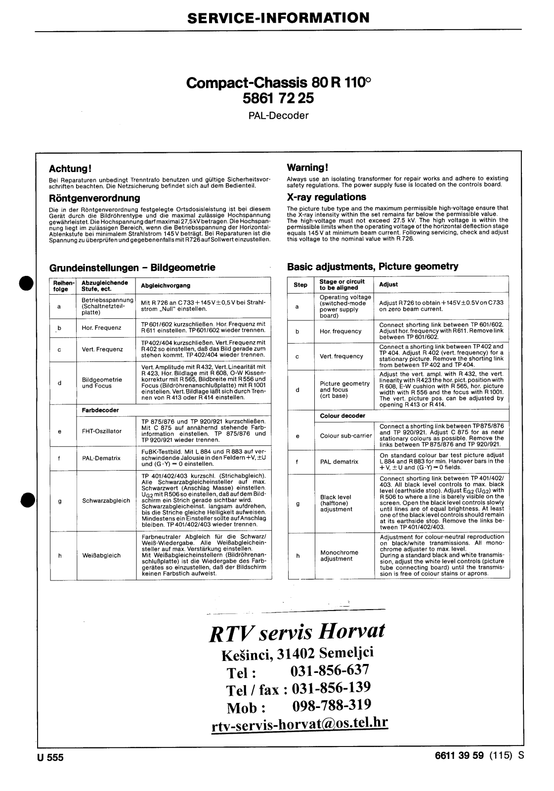 ITT 80R110 Schematic