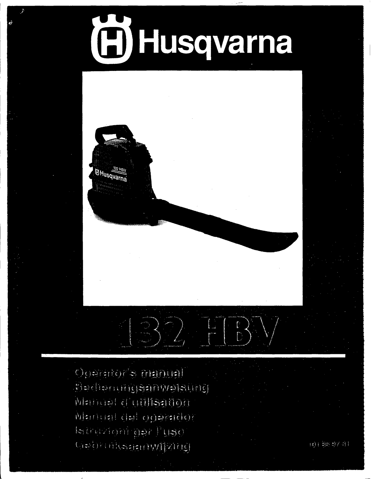 HUSQVARNA 132 HBV User Manual