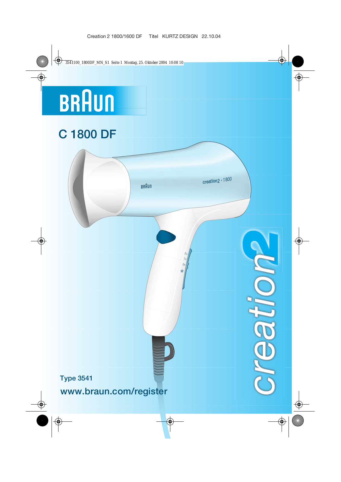 Braun DF creation2 User Manual