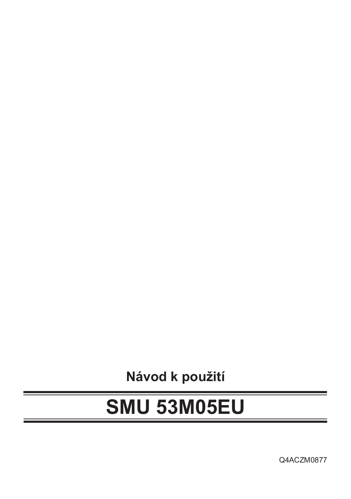 Bosch SMU53M05EU User Manual