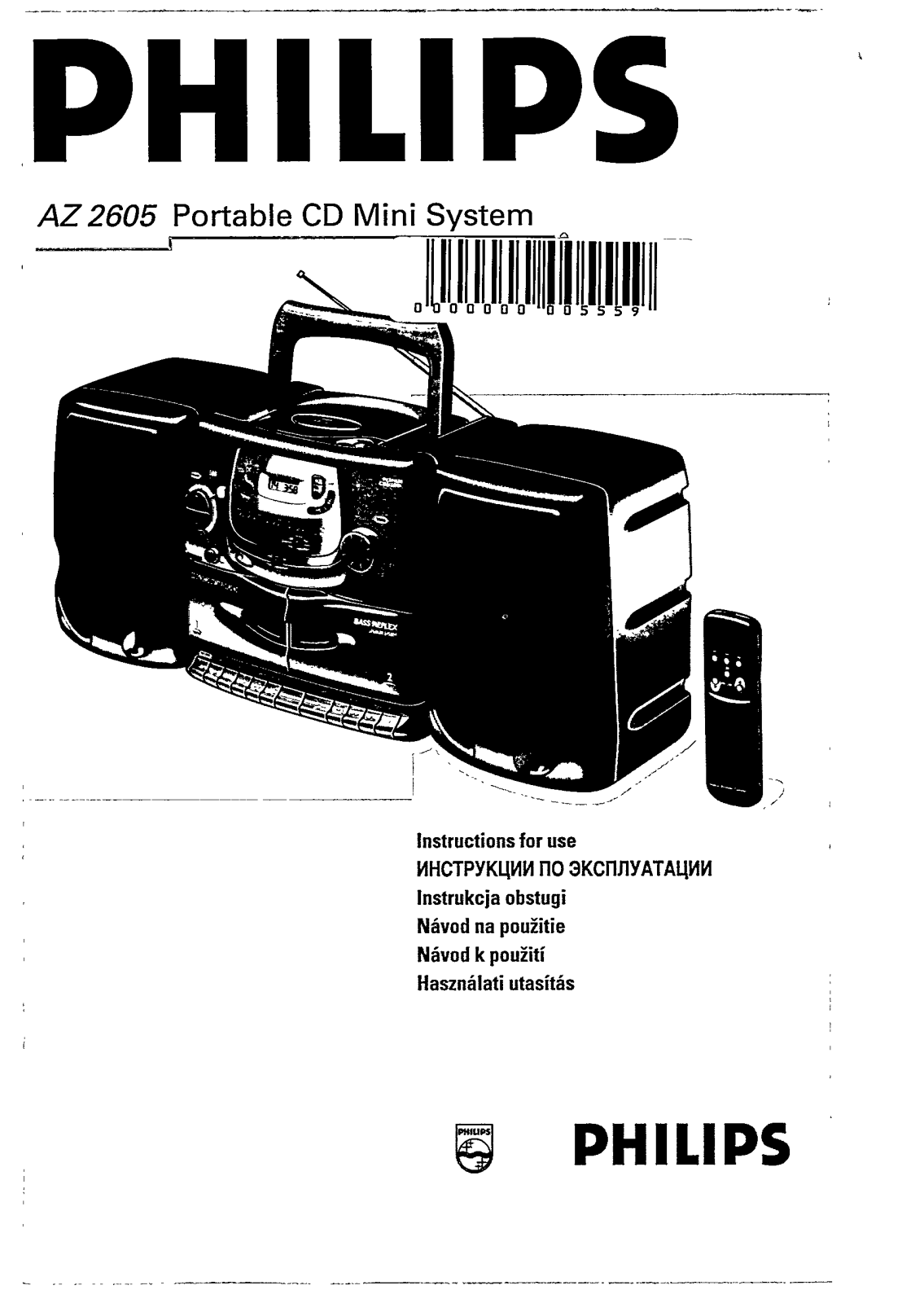 Philips AZ2605/17, AZ2605/10, AZ2605/05, AZ2605/14, AZ2605/01 User Manual