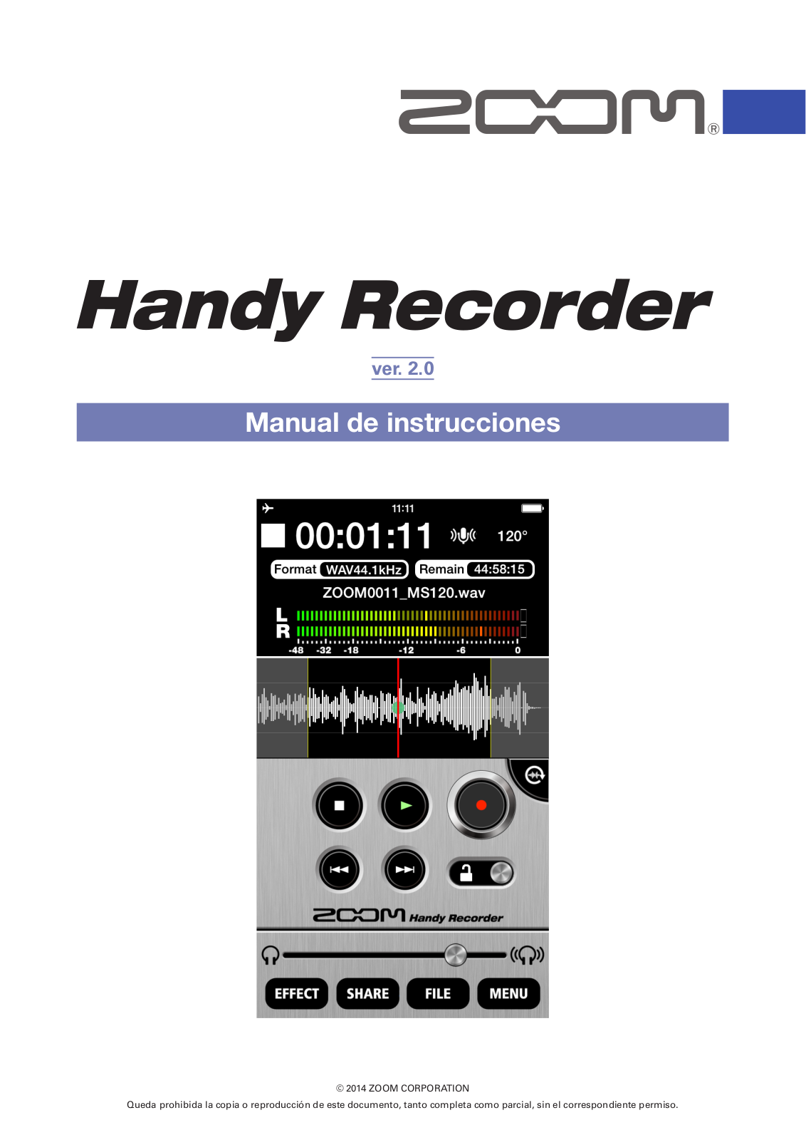 Zoom Handy Recorder Instruction Manual v2