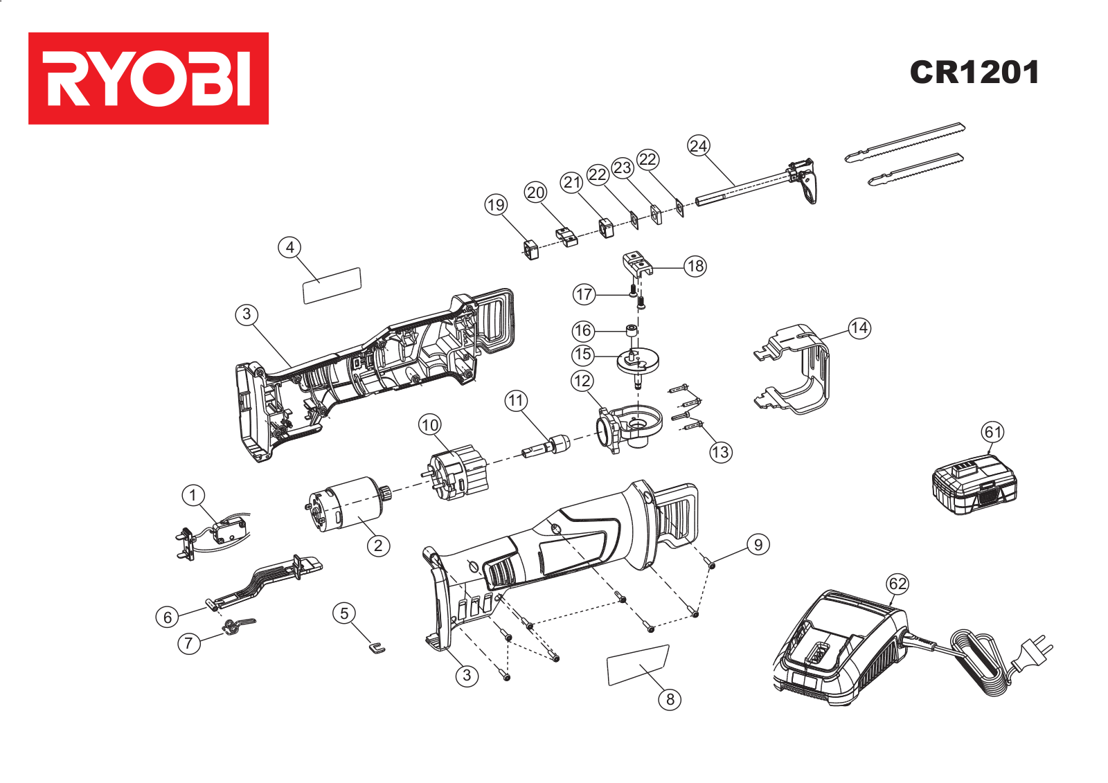 Ryobi CR1201 User Manual