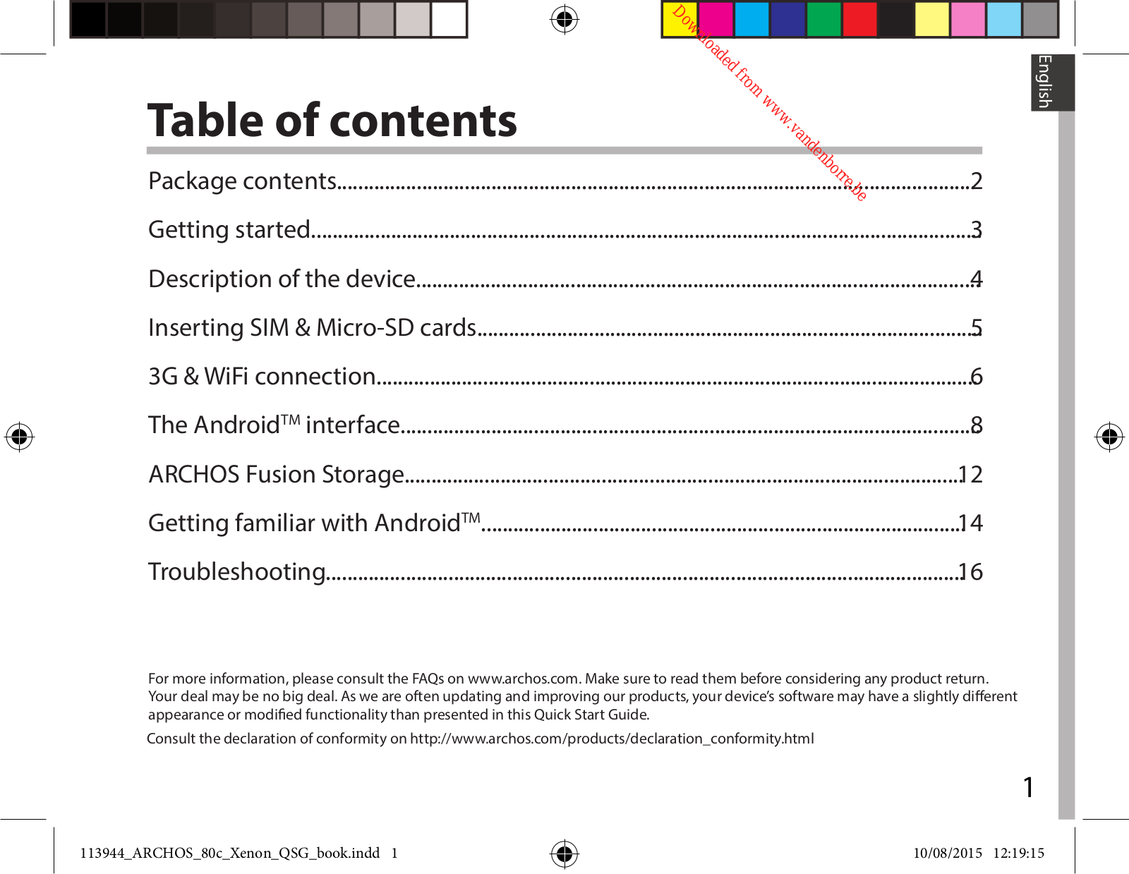 ARCHOS A80 User Manual