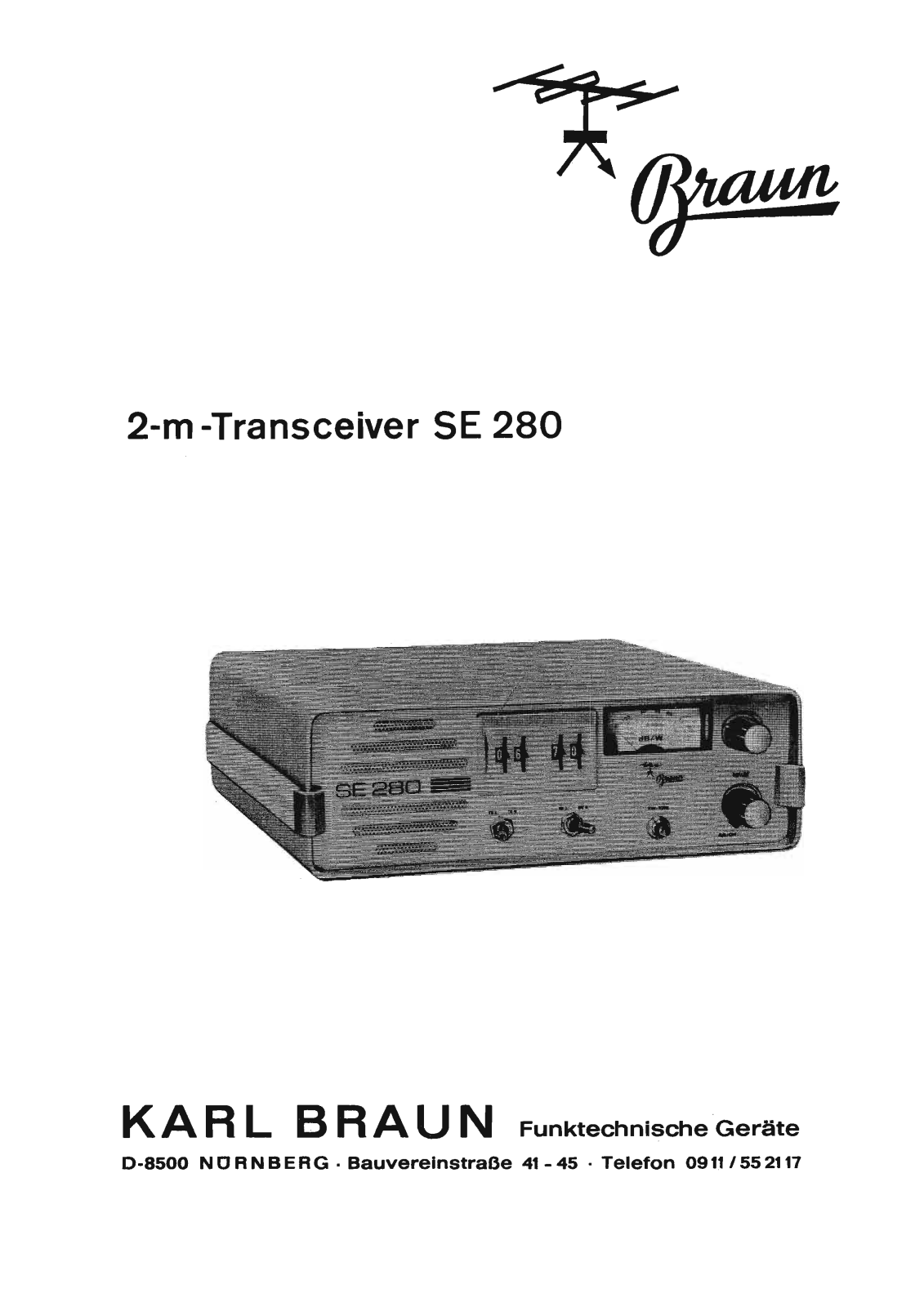 Braun SE-280 Service Manual