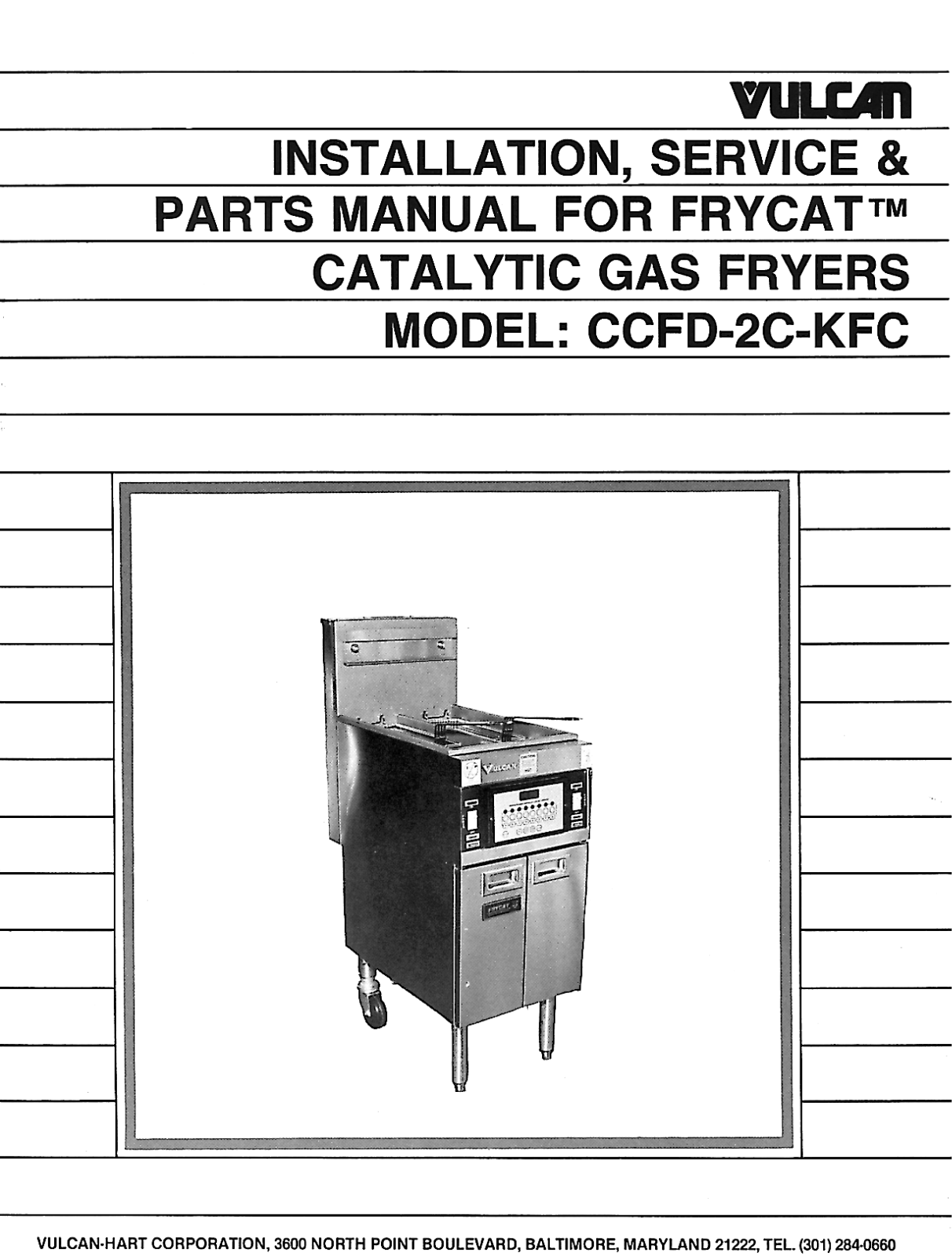 Vulcan CCFD-2C-KFC Service Manual