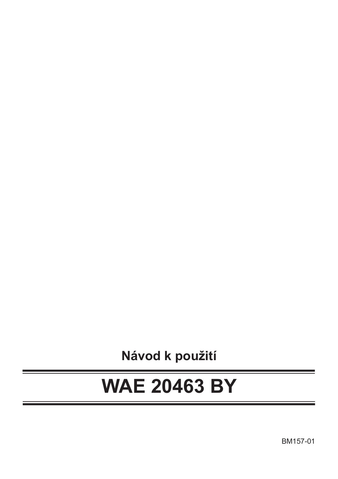 Bosch WAE20463BY User Manual