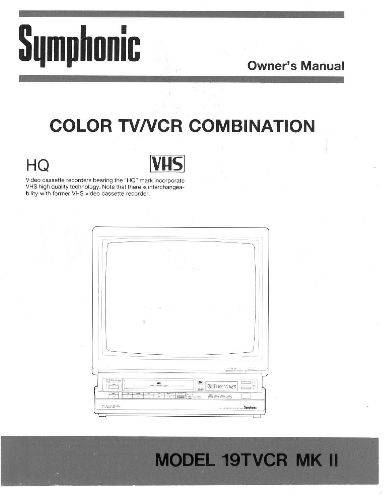 Funai 19TVCRMKII User Manual