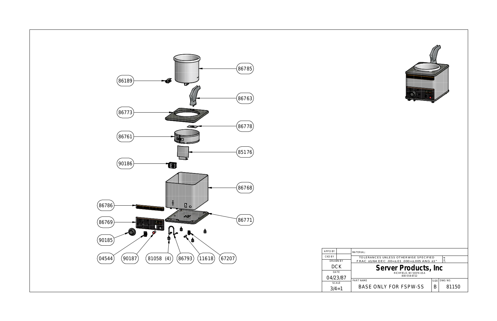 Server Products FSPWI-SS 81140 User Manual