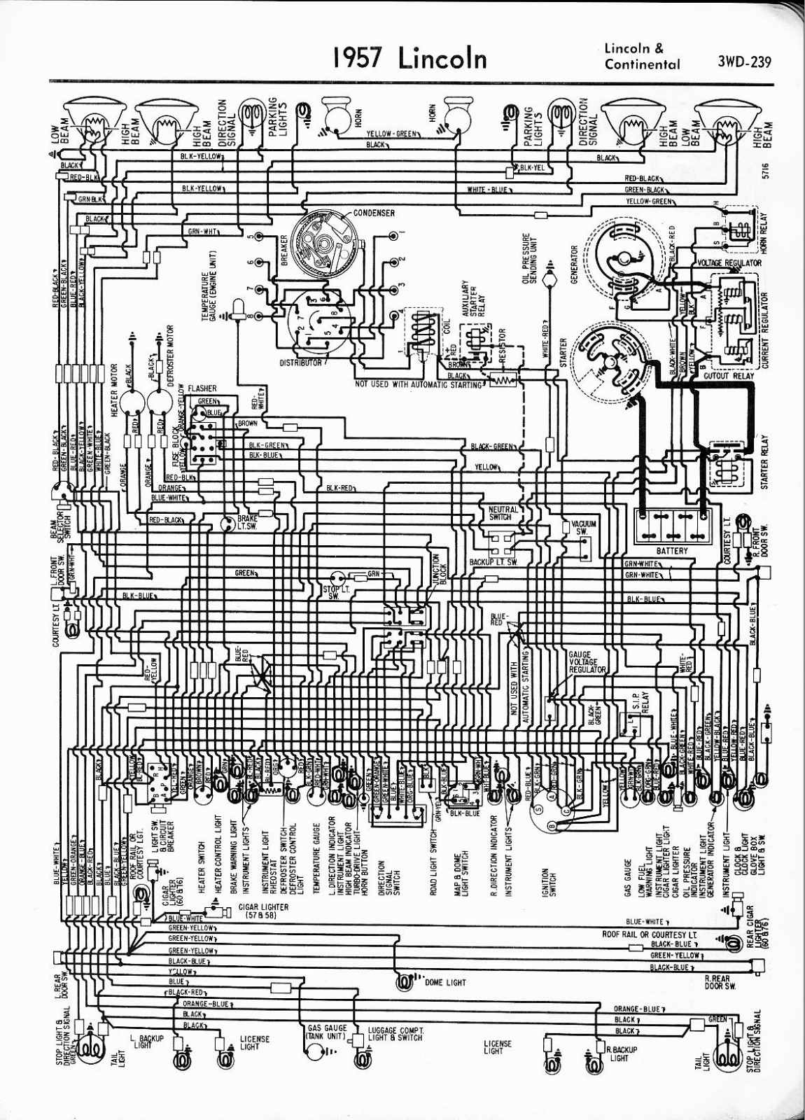 lincoln 1957 continental schematic