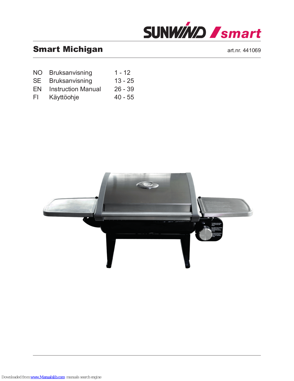 SUNWIND Smart Michigan Instruction Manual - ManualMachine.com