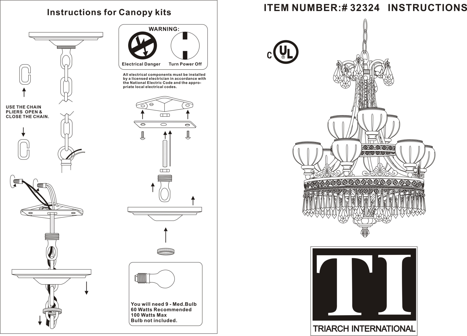 Triarch 32324 User Manual