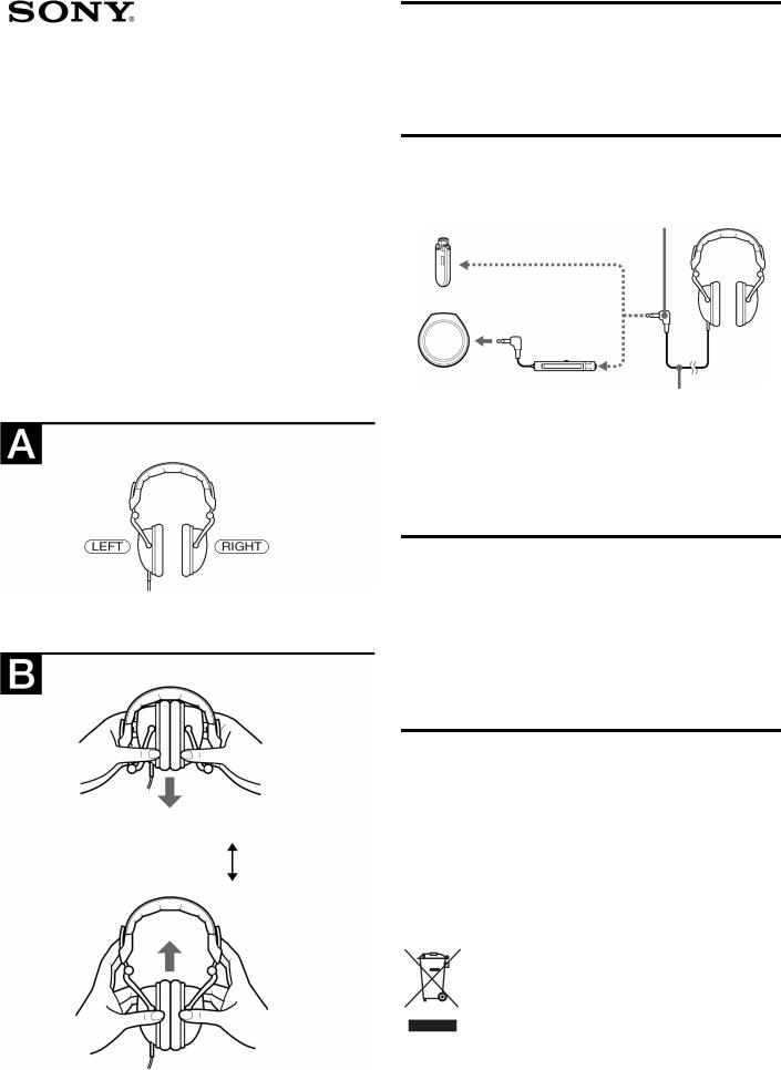 Sony MDR-D777LP User Manual