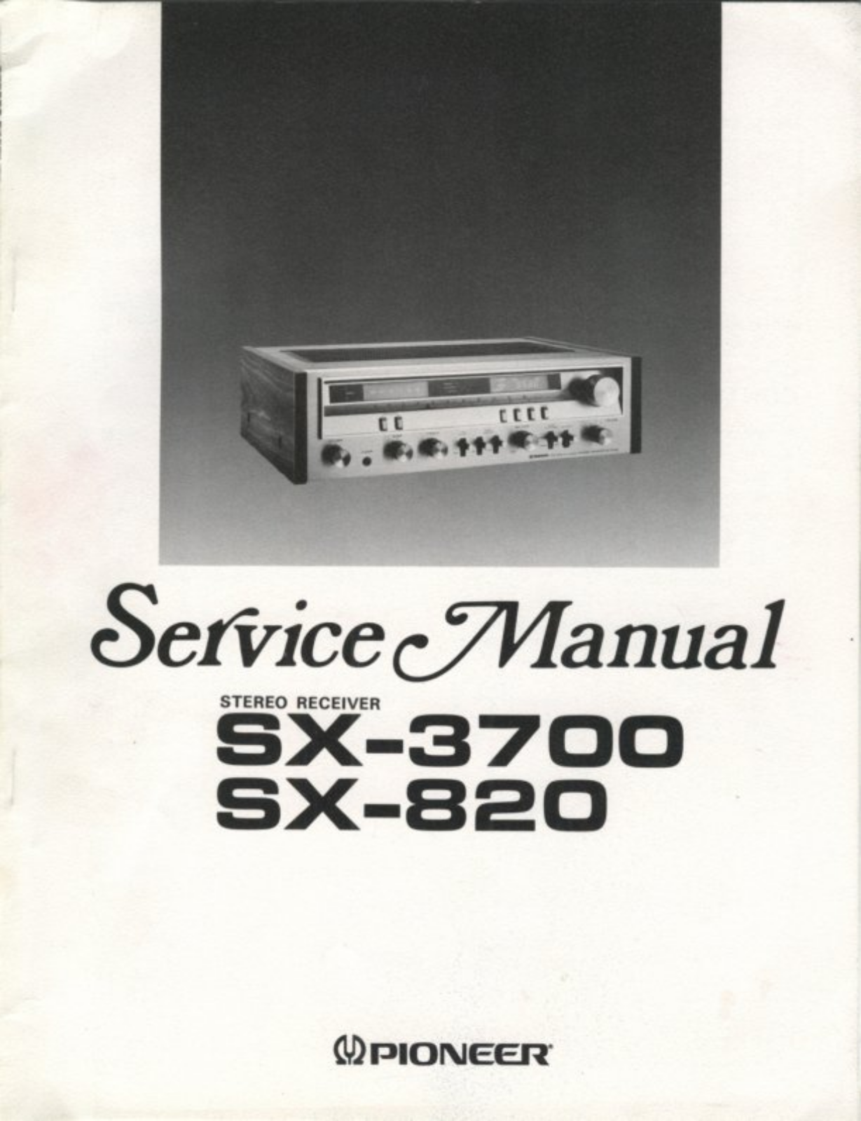 Pioneer SX-3700, SX-820 Service Manual