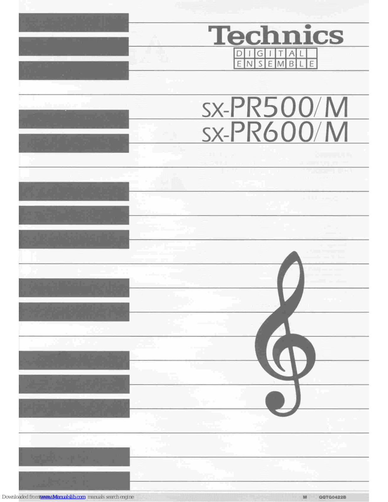 Technics SX-PR500, SX-PR500M, SX-PR600, SX-PR600M User Manual