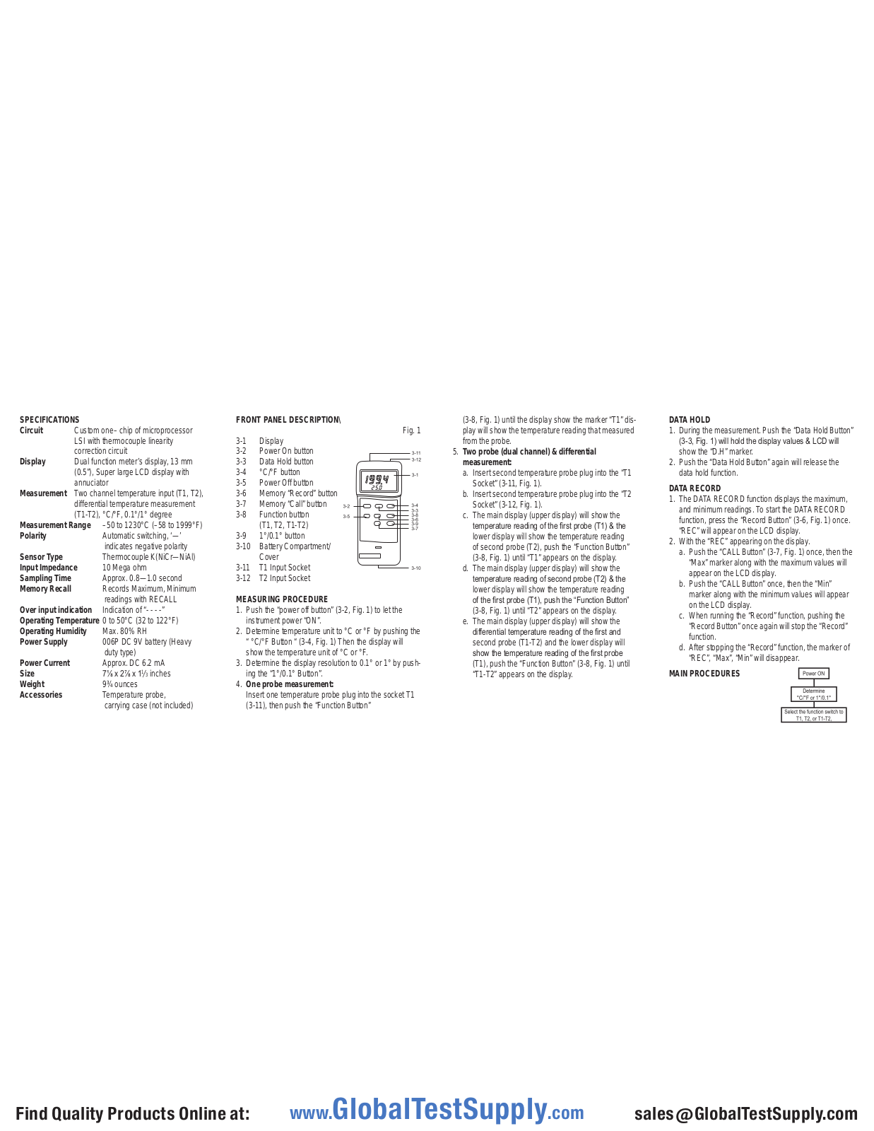Traceable 91210-01 User manual - ManualMachine.com