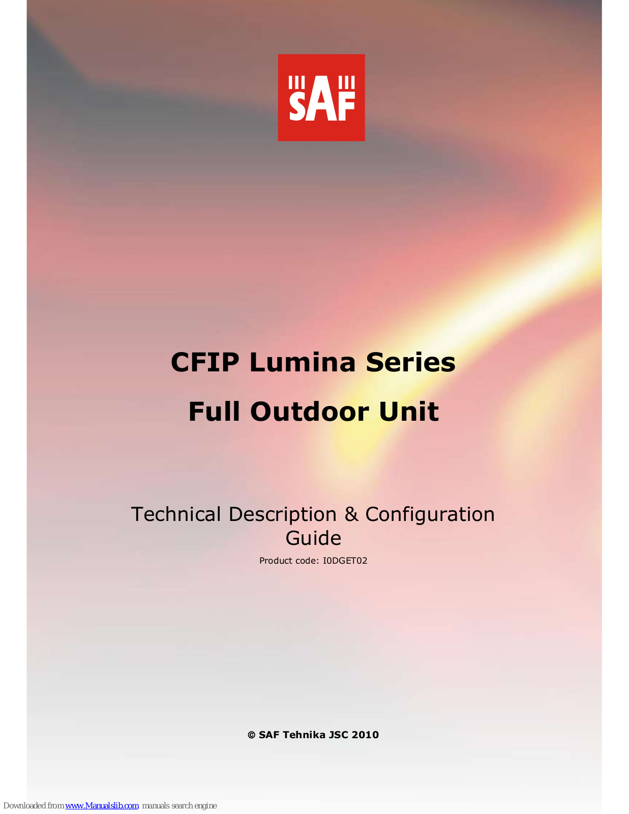 SAF CFIP Lumina Series Technical Description & Configuration Manual