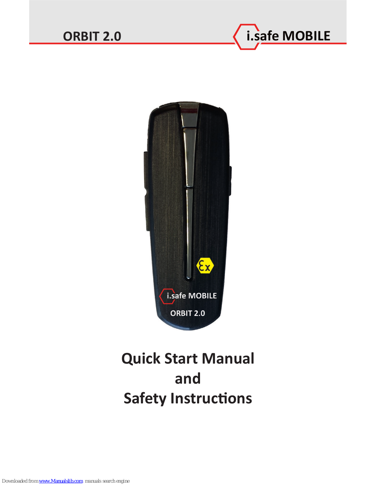 i.safe MOBILE ORBIT 2.0 Quick Start Manual And Safety Instructions