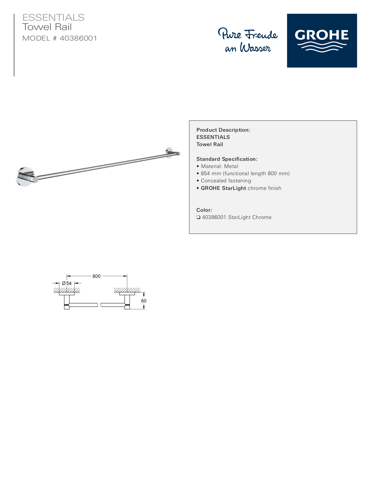 GROHE GRH5376 Specifications - ManualMachine.com