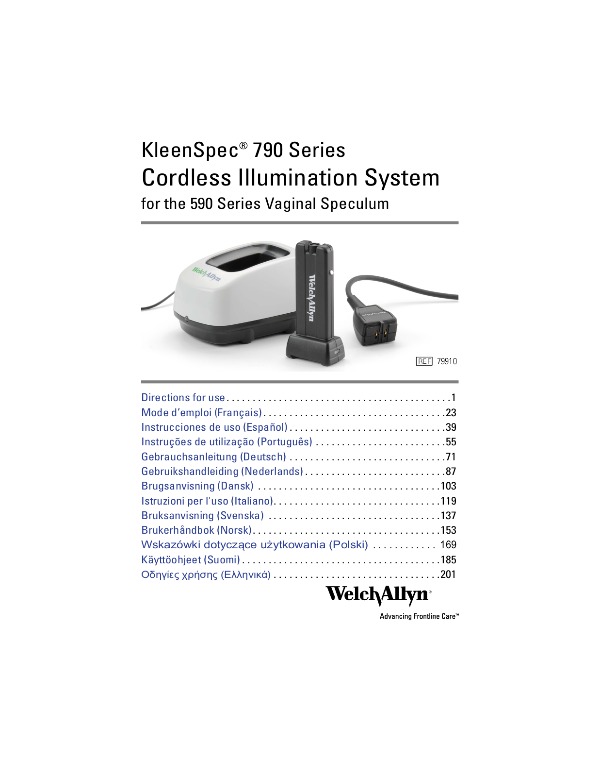 Welch Allyn KleenSpec User Manual