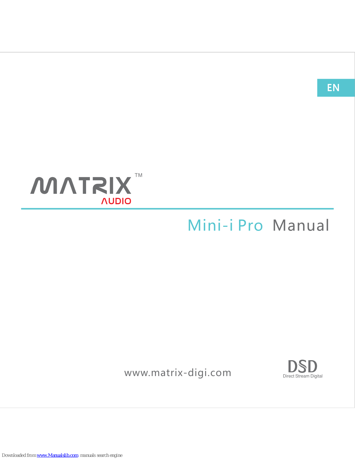 Matrix Audio Mini-i Pro User Manual