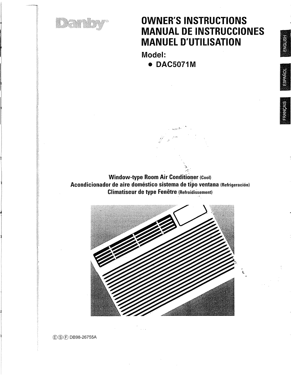 Danby DAC5071M Owner's Manual