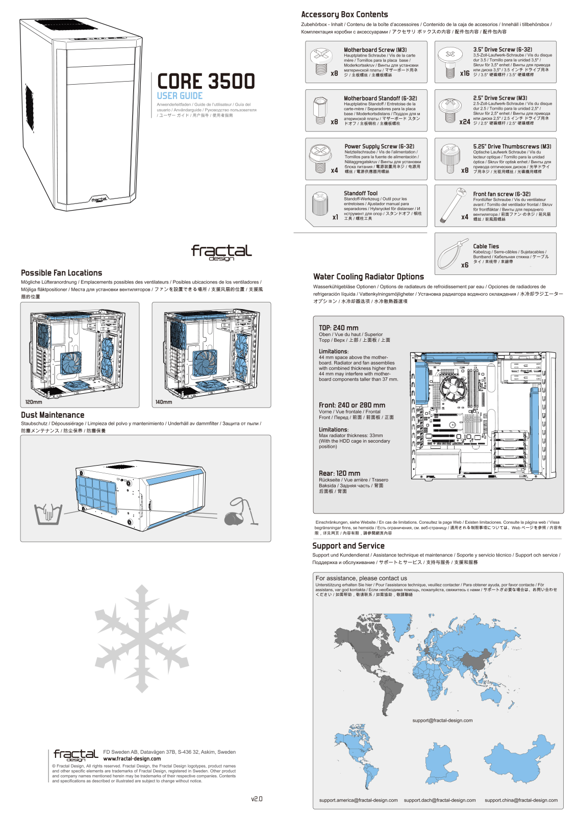 Fractal Design Core 3500 operation manual